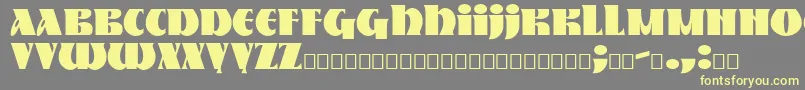 Nestor Font – Yellow Fonts on Gray Background