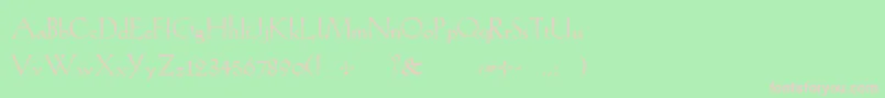 Kochroman Font – Pink Fonts on Green Background