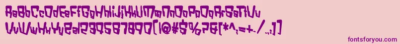 VtcBadDatatripBold Font – Purple Fonts on Pink Background