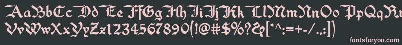Washingtontext ffy Font – Pink Fonts on Black Background