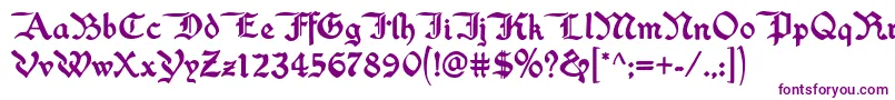 Police Washingtontext ffy – polices violettes sur fond blanc