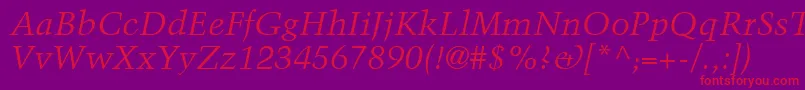 fuente BlackfordSsiItalic – Fuentes Rojas Sobre Fondo Morado