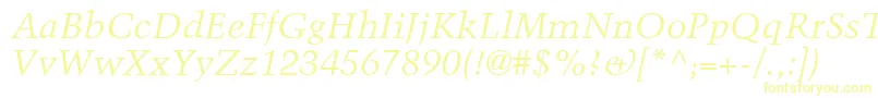 Police BlackfordSsiItalic – polices jaunes