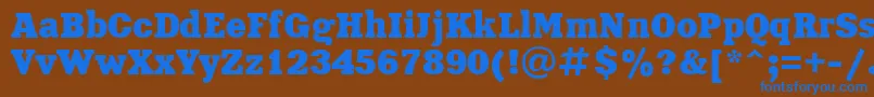 More about Xna85C Font Xna85C Font – Blue Fonts on Brown Background