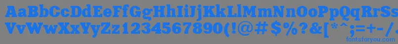More about Xna85C Font Xna85C Font – Blue Fonts on Gray Background