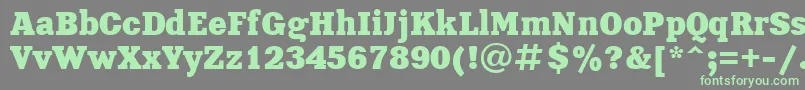 Xna85C Font – Green Fonts on Gray Background