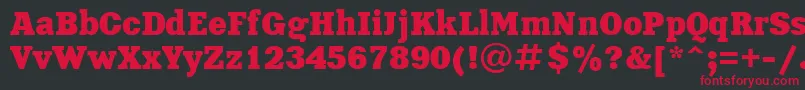 Xna85C Font – Red Fonts on Black Background
