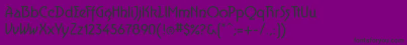 Aerolite Font – Black Fonts on Purple Background