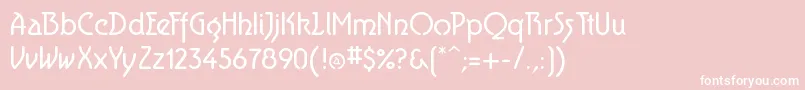 フォントAerolite – ピンクの背景に白い文字