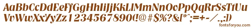 NashvilleDemiboldita Font – Brown Fonts