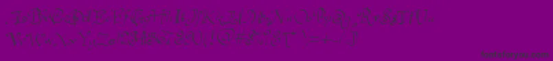 Havelseen Font – Black Fonts on Purple Background