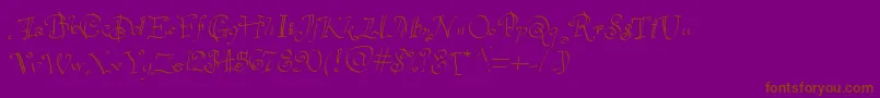 Havelseen Font – Brown Fonts on Purple Background