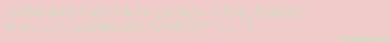 Havelseen Font – Green Fonts on Pink Background