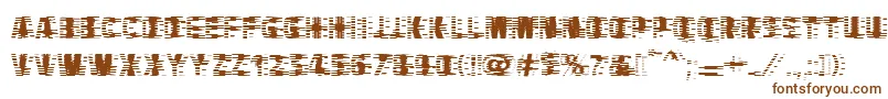 VtcbadhangoverRegular Font – Brown Fonts on White Background