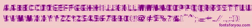VtcbadhangoverRegular Font – Purple Fonts on Pink Background