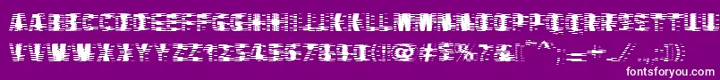 VtcbadhangoverRegular Font – White Fonts on Purple Background