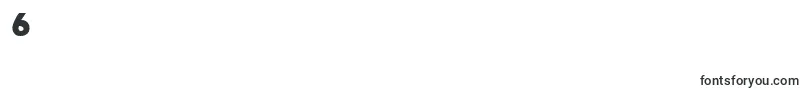 Regata-Schriftart – Schriften für die Ziffer 6