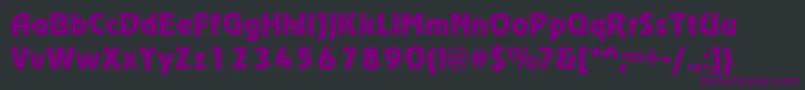 Regata Font – Purple Fonts on Black Background