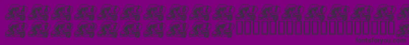 LmsABerryNiceBaby-fontti – mustat fontit violetilla taustalla