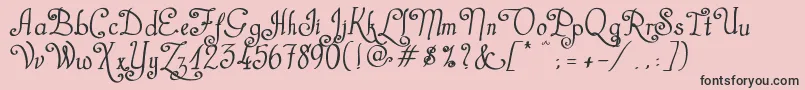 CastalStreetBold-Schriftart – Schwarze Schriften auf rosa Hintergrund