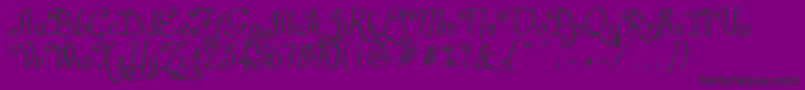 CastalStreetBold Font – Black Fonts on Purple Background