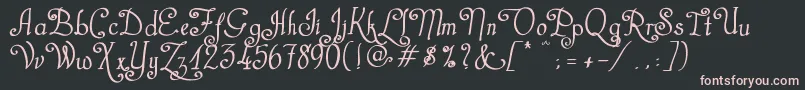 CastalStreetBold Font – Pink Fonts on Black Background