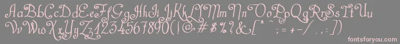 CastalStreetBold Font – Pink Fonts on Gray Background
