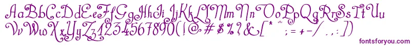 CastalStreetBold Font – Purple Fonts on White Background