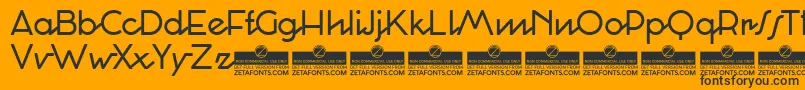 Police Cocosignumcorsivoitalico Regular Trial – polices noires sur fond orange