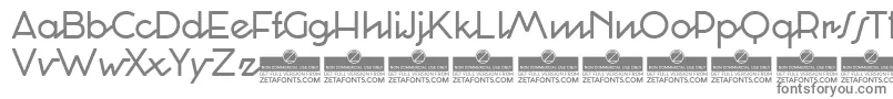 Cocosignumcorsivoitalico Regular Trial-fontti – harmaat kirjasimet valkoisella taustalla