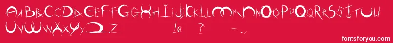 DemigodOldschool Font – White Fonts on Red Background