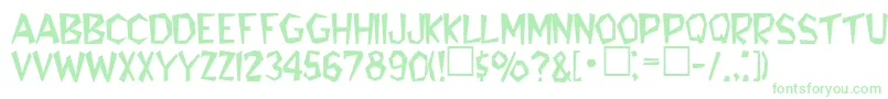 RobiniaRegular-fontti – vihreät fontit