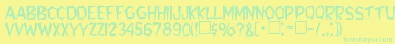 Подробнее о шрифте RobiniaRegular Шрифт RobiniaRegular – зелёные шрифты на жёлтом фоне