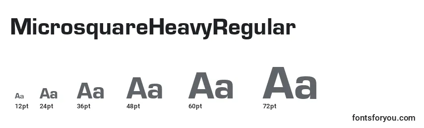 MicrosquareHeavyRegular Font Sizes