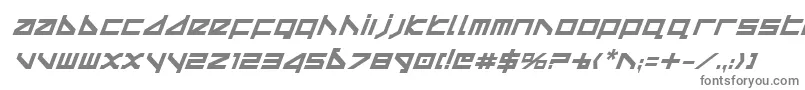 フォントDeltav2bi – 白い背景に灰色の文字