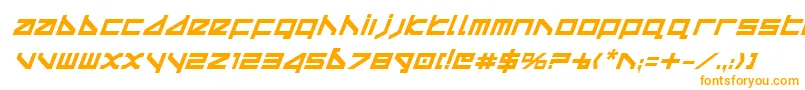 Deltav2bi Font – Orange Fonts on White Background