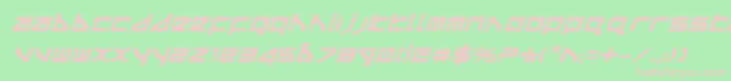 Deltav2bi Font – Pink Fonts on Green Background