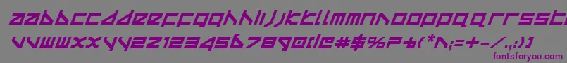 Deltav2bi Font – Purple Fonts on Gray Background