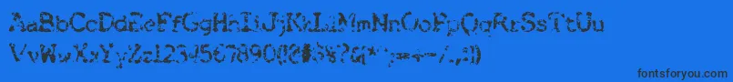 Brokenbaby Font – Black Fonts on Blue Background