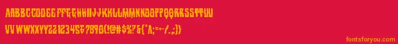 Warlocksalecond Font – Orange Fonts on Red Background