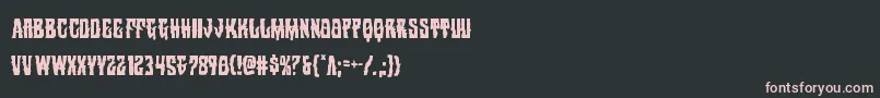 Warlocksalecond Font – Pink Fonts on Black Background