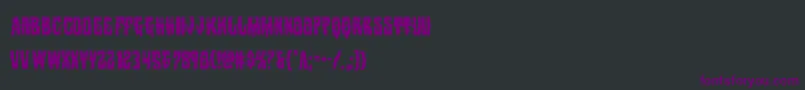 Шрифт Warlocksalecond – фиолетовые шрифты на чёрном фоне