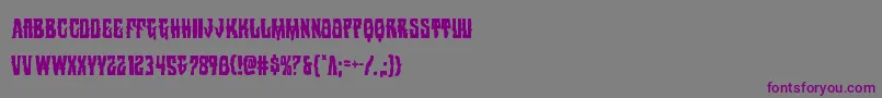 Warlocksalecond Font – Purple Fonts on Gray Background