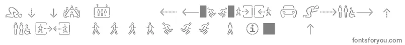 Czcionka Sirucapictograms1.1 – szare czcionki