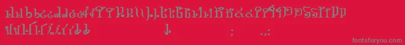 TphylianGcnbold Font – Gray Fonts on Red Background