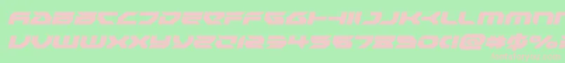 Royalsamuraiital Font – Pink Fonts on Green Background