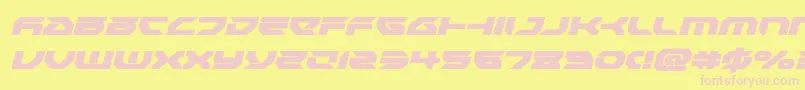 Royalsamuraiital Font – Pink Fonts on Yellow Background