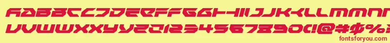 Royalsamuraiital Font – Red Fonts on Yellow Background