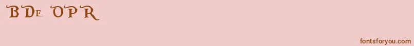 PiecesOfEightAlt Font – Brown Fonts on Pink Background