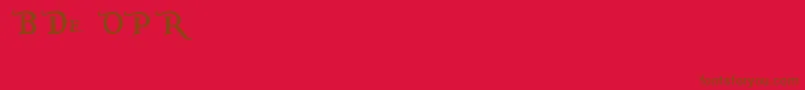 PiecesOfEightAlt Font – Brown Fonts on Red Background